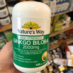 bổ não Ginkgo Natures Way 2000mg 120 viên