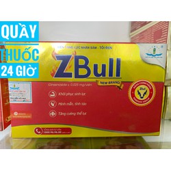 Viên tăng lực nhân sâm tỏi đen Zbull hộp 60 viên