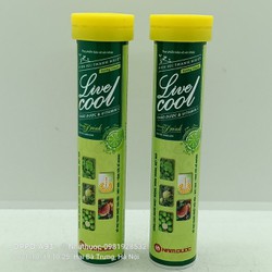 Viên sủi thanh nhiệt Live Cool hương chanh tuýp 16...