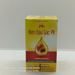 [Chính hãng] Viên dầu gấc Pv lọ 100 viên