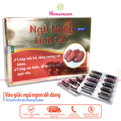 Viên Ngủ Ngon Linh Chi hộp 60 Viên hỗ trợ an thần...