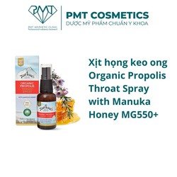 Xịt họng keo ong Organic Propolis Throat Spray wit...