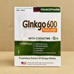 Viên uống Ginkgo 600 viên uống hoạt huyết dưỡng nã...