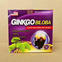 Viên uống Ginkgo Biloba 240mg Bổ não, tăng cường t...