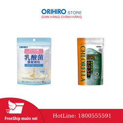 Bộ đôi sản phẩm tảo lục Orihiro, men vi sinh Orihi...