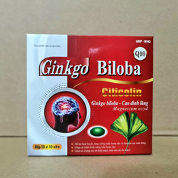 Bổ não Ginkgo Biloba Citicolin Coenzym Q10 giúp ho...