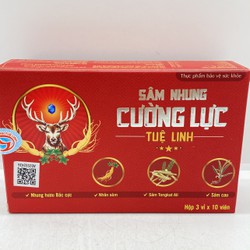 [Chính hãng] Sâm Nhung Cường Lực Tuệ Linh hộp 30 v...