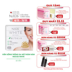 Viên uống trắng da giảm nám chống nắng Nucos White...