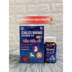 Viên bổ sung Canxi Calci Nano TẢO BIỂN ĐỎ lọ 30 vi...