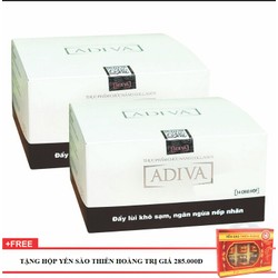2 hộp ADIVA Collagen kèm 1 hộp yến Thiên Hoàng
