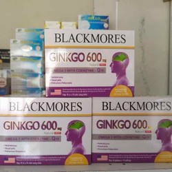 BLACKMORES Ginkgo 600mg with coenzyme Q10 hộp 100...