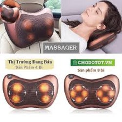 GỐI MASSAGE HÔNG NGOẠI 8 BI 2 CHIỀU MASSGE