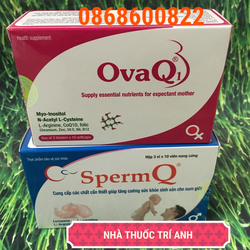 COMBO -CHÍNH HÃNG OVAQ1 VÀ SPERMQ HỘP 30 VIÊN MANG...
