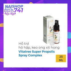 Keo ong xịt họng Vitatree Super Propolis Spray Com...
