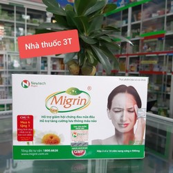 Migrin giúp lưu thông máu não, giảm đau nửa đầu, h...