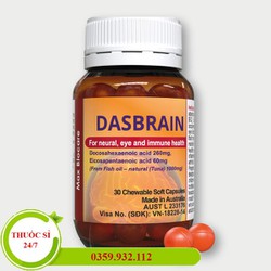 DASBRAIN LỌ 30 VIÊN DẦU CÁ TỰ NHIÊN CỦA ÚC