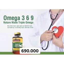 VIÊN UỐNG TRIPLE OMEGA-3-6-9 NATURE MADE