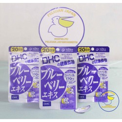 Viên uống bổ mắt Blueberry DHC 20 ngày