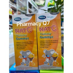 Kẹo Dẻo Nat C Yummy Gummyz Bổ Sung Vitamin C