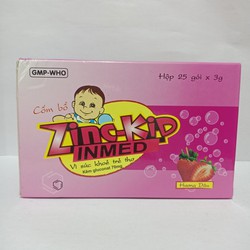 ZinC Kid Inmed hộp 25 gói hương dâu