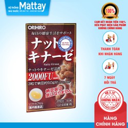 Nattokinase 2000 Orihiro hộp 60 viên – Viên uống h...