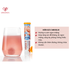 Viên Sủi Bổ sung Vitamin C Mivolis - 20 viên