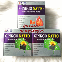 Hoạt huyết GINKGO NATTO Q10 hộp 100 viên nang mềm...