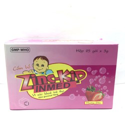 ZinC Kid Inmed hộp 25 gói hương dâu hộp 25 gói
