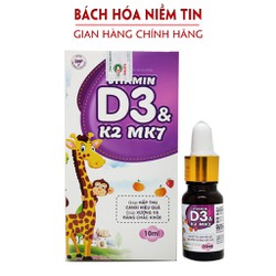 Vitamin D3 K2 Mk7 dạng nhỏ giọt tiện dụng giúp bé...