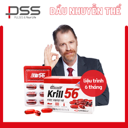 Dầu nhuyễn thể KRILL 56 cao cấp - Red Omega 3 công...