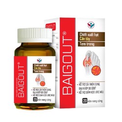Viên uống BAIGOUT hỗ trợ giảm acid uric trong máu,...