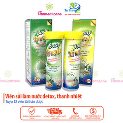 Viên sủi thanh nhiệt Body fresh detox giải nhiệt m...